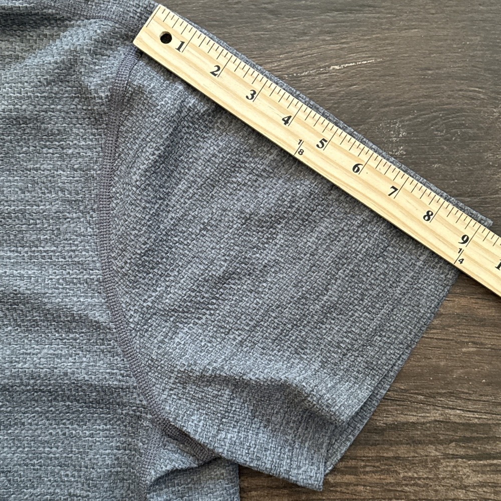 Reigning Champ Polo Shirt Men XL Gray Performance Stretch Snap Solotex - Picture 5 of 8